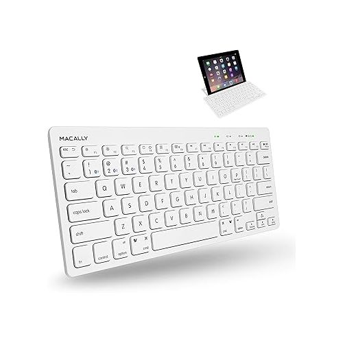  Macally Small Bluetooth Wireless Keyboard for Mac and a Ergonomic Laptop Stand, College Student Essentials