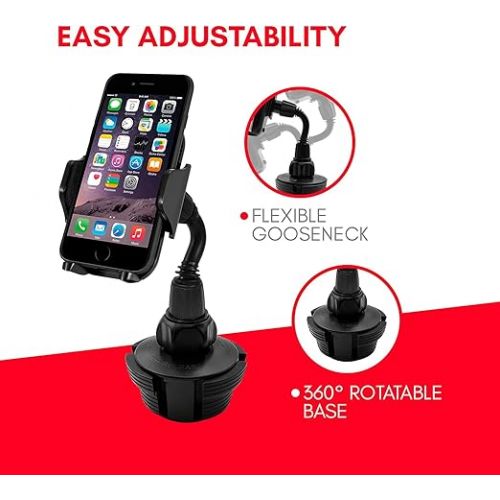  Macally Cup Holder Food Tray and a Cup Holder Phone Mount, Best Driving Companions