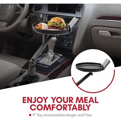  Macally Cup Holder Food Tray and a Cup Holder Phone Mount, Best Driving Companions