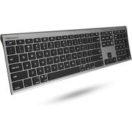 Macally Wireless Bluetooth Keyboard for Mac - Compatible Apple Keyboard Wireless for Mac iOS PC Android - Switch Between 3 Devices with Multi Device Mac Bluetooth Keyboard for MacBook Pro/Air, iMac