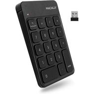 Macally Wireless Number Pad | Numeric Keypad | Wireless 10 Key for Laptop PC Computer Notebook Surface Chrome (2.4G USB) Perfect for Data Entry Numpad Number Keyboard