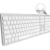 Macally Wired Keyboard for Mac - Compatible Apple Keyboard with USB Ports for Mouse - Full-Size Mac Keyboard with Number Pad - Plug & Play Keyboard for MacBook Pro/Air, iMac - Aluminum Frame