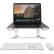 Macally Wireless Bluetooth Keyboard, Wireless Bluetooth Mouse, and a Sleek Laptop Stand, The