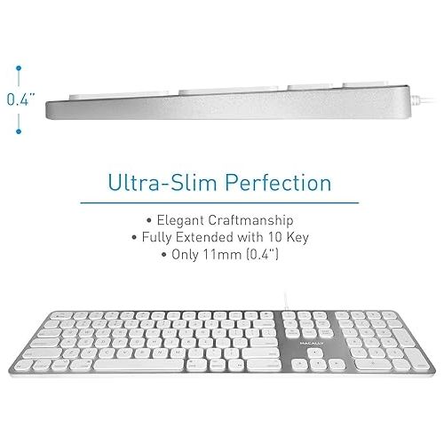  Macally Mac Keyboard and an Aluminum Ergonomic Keyboard, Beauty in Simplicity