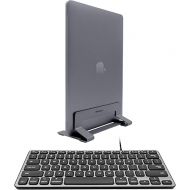 Macally Backlit Compact Keyboard and Vertical Laptop Stand, Everything Your Mac Needs