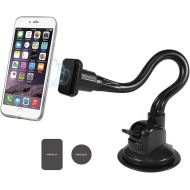 Macally Windshield Phone Mount for Car Magnetic - Suction Cup Window Mount Phone Holder with 12