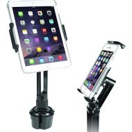 Macally Cup Holder Tablet Mount - Heavy Duty iPad Cup Holder Car Mount Stand or Tablet Holder for Car, Truck, and Vehicle - Fits Devices 3.5
