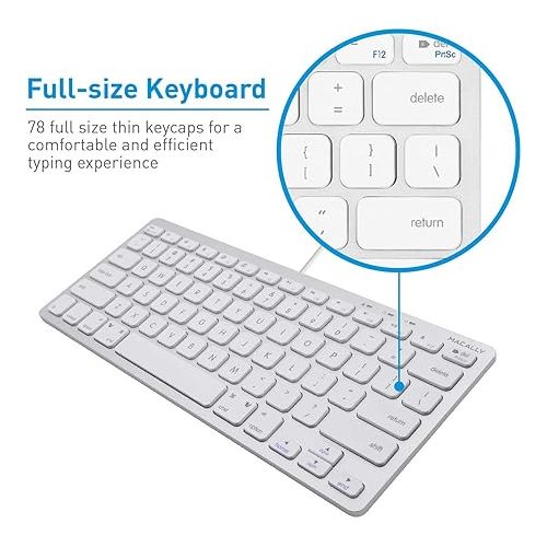  Macally Mini Keyboard and an Ergonomic Laptop Stand, Excellent MacBook Accessories