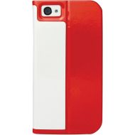 Macally SLIMCOVER Folio Case with Stand for iPhone 5 - Red/White