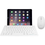 Macally Small Bluetooth Wireless Mac Keyboard and a Slim Wireless Bluetooth Mouse, Ideal Traveling Work Essentials