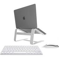 Macally Mini Keyboard & Mouse Combo and an Ergonomic Laptop Stand, Provides a Clean Look to Your Desk