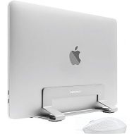 Macally Ambidextrous Wired Mouse and an Adjustable Vertical Laptop Stand, Universally Designed to Fit Any Laptop