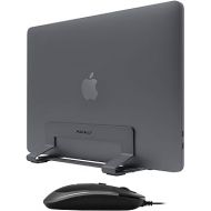 Macally USB C Wired Mouse and an Adjustable Vertical Laptop Stand, Specially Designed for MacBook