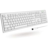 [아마존베스트]Macally Full-Size USB Wired Keyboard for Mac Mini/Pro, iMac Desktop Computer, MacBook Pro/Air Desktop w/ 16 Compatible Apple Shortcuts, Extended with Number Keypad, Rubber Domed Ke