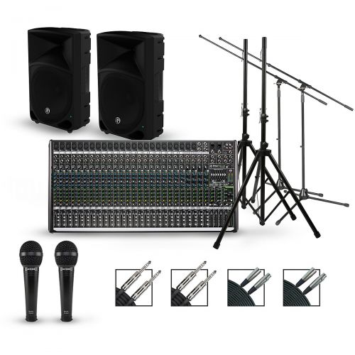  Mackie Complete PA Package with ProFX30v2 Mixer and Mackie Thump Series Speakers