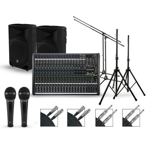  Mackie Complete PA Package with ProFX22v2 Mixer and Mackie Thump Speakers