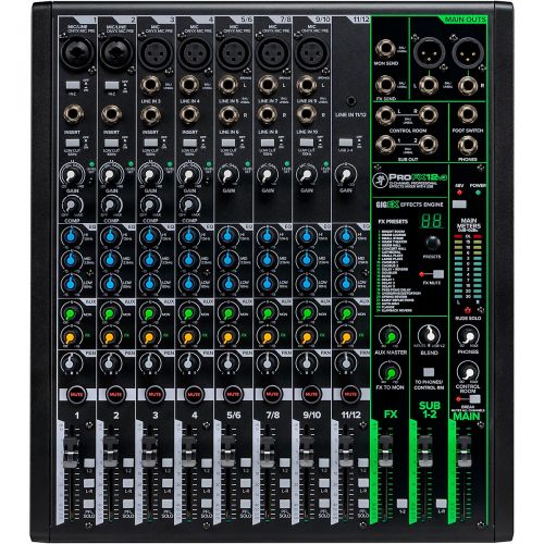  Mackie ProFX12v3 12-Channel Professional Effects Mixer with USB