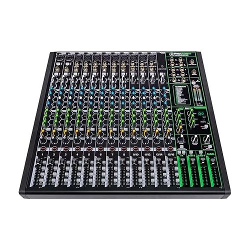  Mackie ProFX16v3 16-Channel Sound Reinforcement Mixer with Built-In FX, Gator Cases G-MIXERBAG-2118 Mixer Bag & Stereo Cable 10' Bundle