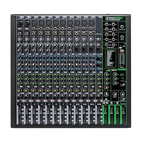  Mackie ProFX16v3 16-Channel Sound Reinforcement Mixer with Built-In FX, Gator Cases G-MIXERBAG-2118 Mixer Bag & Stereo Cable 10' Bundle
