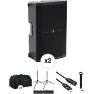 Mackie Thump215 Powered PA Loudspeaker Kit with Stands, Bags, and Cables (Pair)
