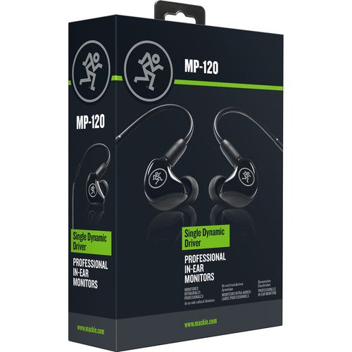  Mackie MP-120 Single Dynamic Driver In-Ear Headphones