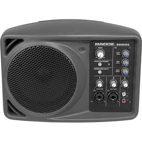  Mackie SRM150 Compact Active PA System with Speaker Bag Kit