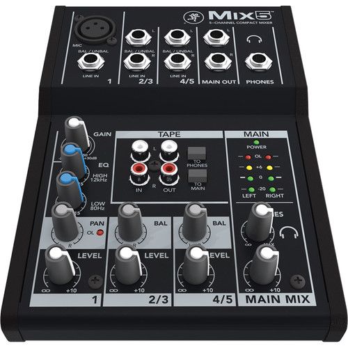  Mackie Mix5 - 5-Channel Compact Mixer