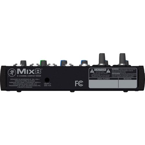  Mackie Mix8 - 8-Channel Compact Mixer