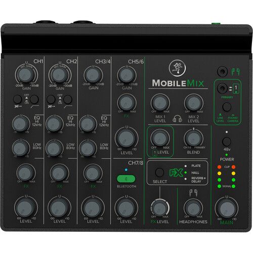  Mackie MobileMix 8-Channel Live Sound and Streaming Mixer