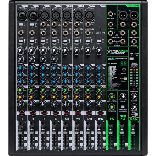  Mackie ProFX12v3 12-Channel Sound Reinforcement Mixer with Built-In FX