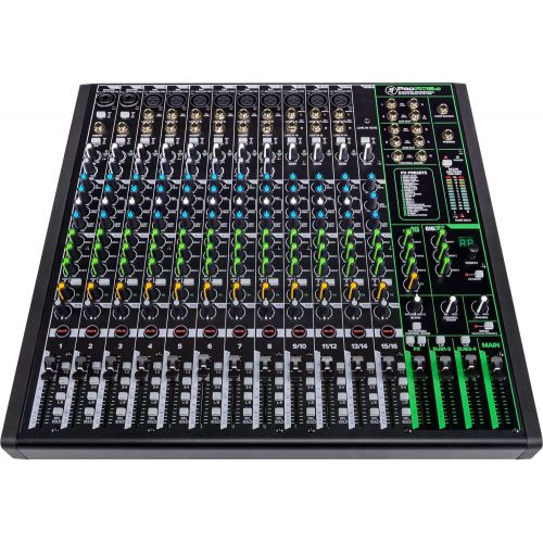  Mackie ProFXv3 Series, 16-Channel Professional Effects Mixer with USB, Onyx Mic Preamps and GigFX effects engine - Unpowered (ProFX16v3)