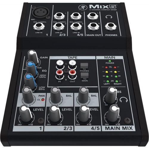  [아마존베스트]Mackie Mix Series, 5-Channel Compact Mixer with Studio-Level Audio Quality (Mix5)