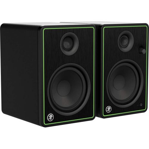  [아마존베스트]Mackie CR5-X Series 5 Studio Monitors (Pair) with 2X Small Isolation Pad & 3.3 Phone to Phone (1/4) Cable Bundle