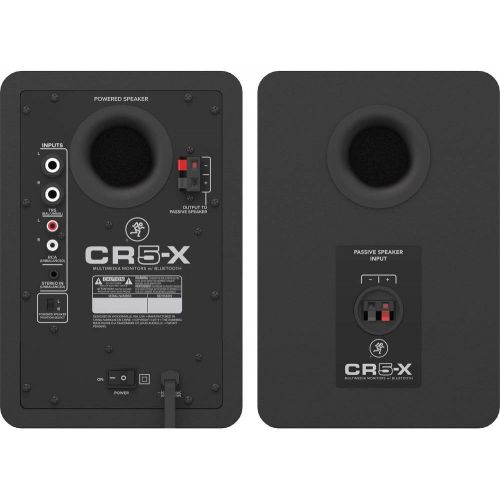  [아마존베스트]Mackie CR5-X Series 5 Studio Monitors (Pair) with 2X Small Isolation Pad & 3.3 Phone to Phone (1/4) Cable Bundle