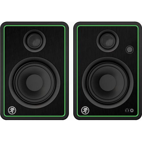  [아마존베스트]Mackie CR4X 4 Creative Reference Multimedia Monitors-Pair with Bluetooth Headphone and Extra Bundle 914+M