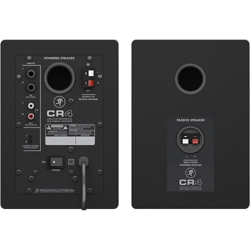  [아마존베스트]Mackie Creative Reference Multimedia Monitor (Set of 2), Black w/green trim, 4-inch (CR4 (Pair))