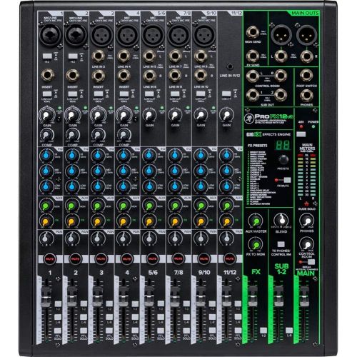  [아마존베스트]Mackie ProFX12v3 12 Channel Professional Effects Mixer with USB Bundle with Audio-Technica ATH-M20X Professional Monitor Headphones, Deco Gear Microfiber Cleaning Cloth and 1 Year