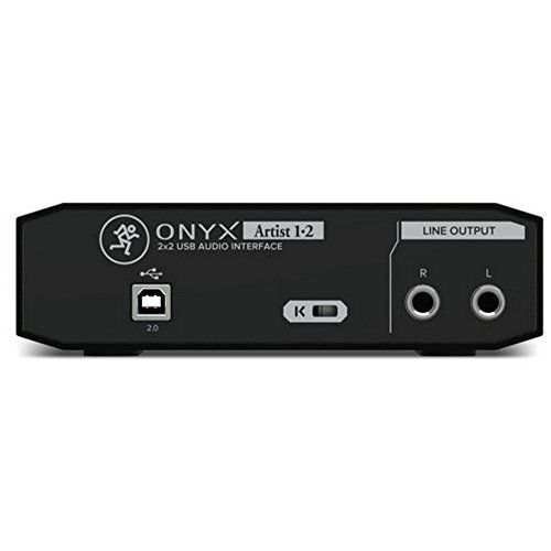  Mackie Onyx Artist 1-2 2x2 USB Audio Interface (ONYXARTIST1-2) with Accessories Bundle Includes, Monoprice 4752 Premier Series XLR Male to Female Cable, Mic Stand and Universal Pop