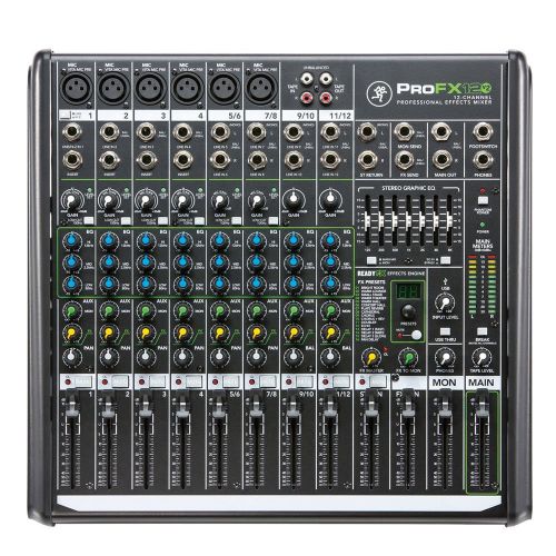  Mackie ProFX12v2 12-Channel Professional Effects Mixer with USB and 1 Year Free Extended Warranty