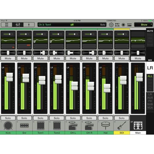  Mackie 2044387-00 DL1608 16-Channel Live Sound Digital Mixer with iPad Control