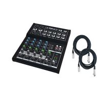 Mackie Mix Series Mix8 8-Channel Mixer bundled with 2 Free 20 XLR Cables