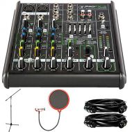 Mackie ProFX4v2 4-Channel Sound Reinforcement Mixer w/Built-In FX with Deluxe Accessory Bundle