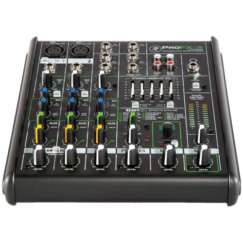  Mackie ProFX4v2 4-Channel Sound Reinforcement Mixer wBuilt-In FX with Deluxe Accessory Bundle