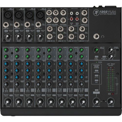  Mackie 1202VLZ4 12-Channel Compact Mixer with G-MIXERBAG-1212 Padded Nylon MixerEquipment Bag & PB-S3410 3.5 mm Stereo Breakout Cable, 10 feet Bundle