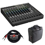 Mackie 1402VLZ4 14-Channel Compact Mixer with G-MIXERBAG-1515 Padded Nylon Mixer/Equipment Bag & PB-S3410 3.5 mm Stereo Breakout Cable, 10 feet Bundle