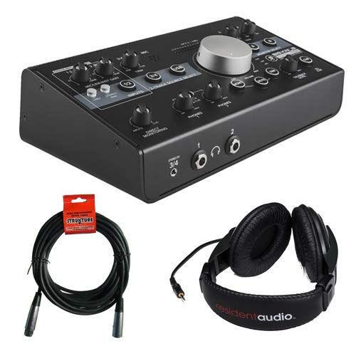  Mackie Big Knob Studio Monitor Controller and Interface with Stereo Headphones & XLR Cable