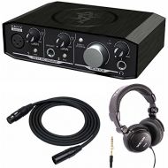 Mackie Onyx Artist 1-2 2-in x 2-out USB Audio Interface with XLR Cable and Studio Headphones
