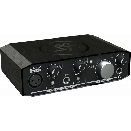  Mackie Onyx Artist 1-2 2-in x 2-out USB Audio Interface with XLR Cable and Studio Headphones