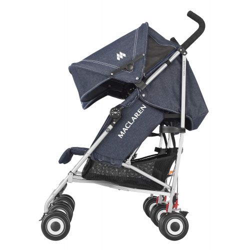  Maclaren Twin Triumph Stroller Medieval BlueSilver