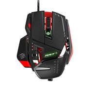 Mad Catz RAT6 Wired Laser USB LED RGB Mouse with 11 Programmable Buttons, Weight Adjustable - Black